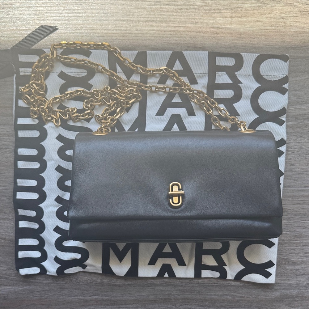 Marc Jacobs Black Leather Chain Bag